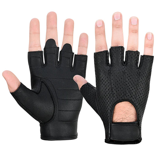 DS14 Perforated Fingerless Glove