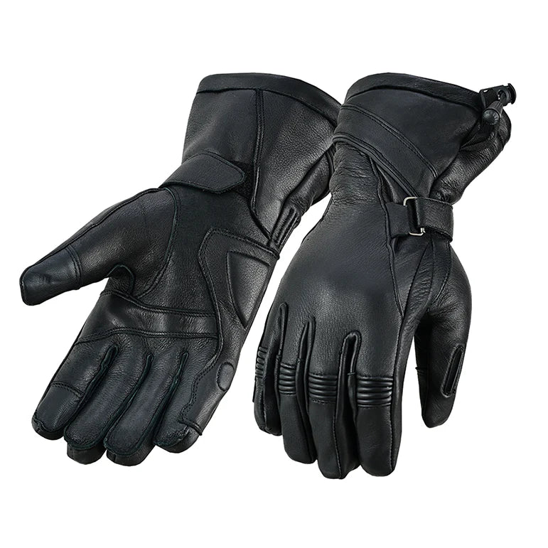 High Performance Men's Deer Skin Insulated Cruiser Gauntlet Gloves