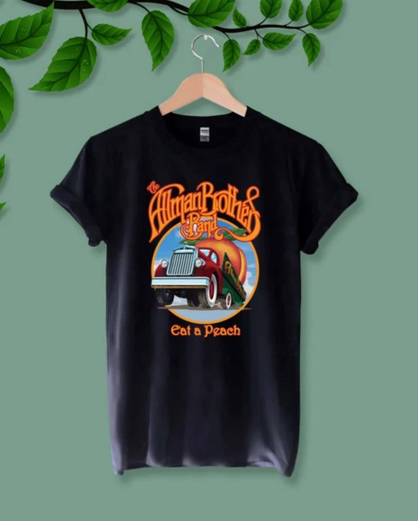 The Allman Brothers Band Eat a Peach T-shirt - The Allman Br: Black / 2XL