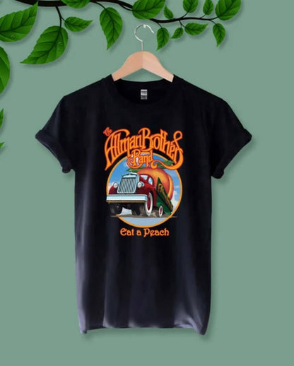 The Allman Brothers Band Eat a Peach T-shirt - The Allman Br: Black / 4XL