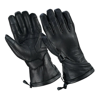 High Performance Men's Deer Skin Insulated Cruiser Gauntlet Gloves