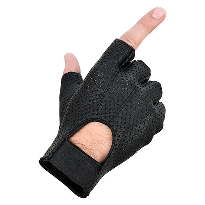 DS14 Perforated Fingerless Glove