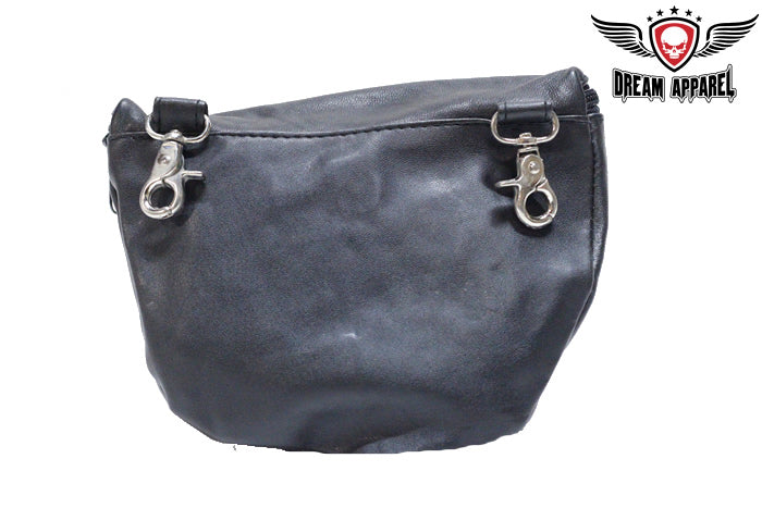 Women's POW Memorial PVC Belt Bag with Fringes