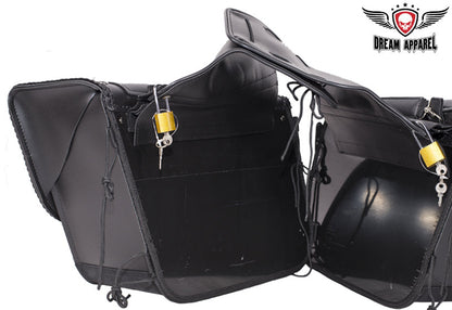 Dream Apparel Motorcycle Saddlebag With Heavy Duty Quick Release