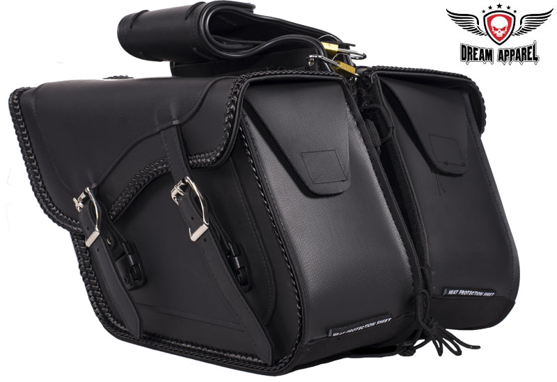 Dream Apparel Motorcycle Saddlebag With No Studs