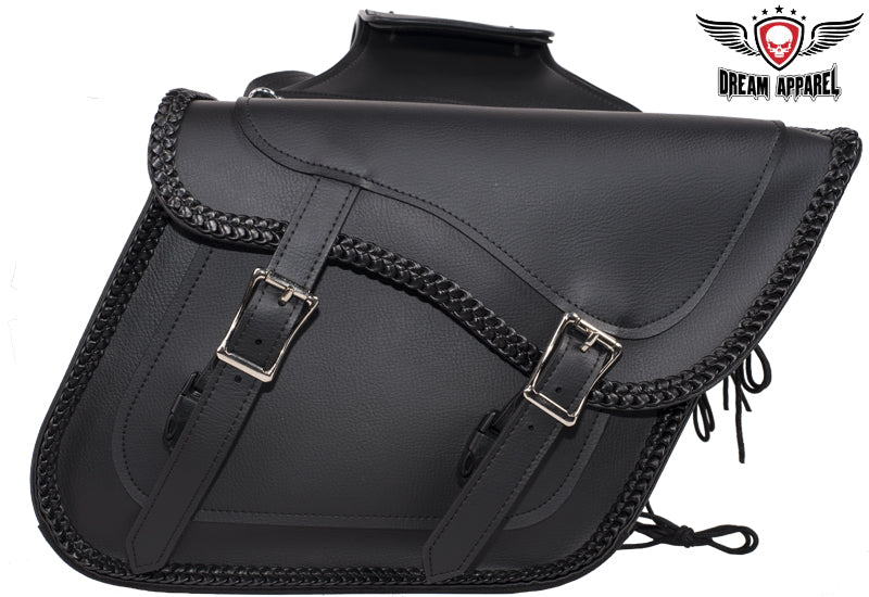 Dream Apparel Motorcycle Saddlebag With No Studs