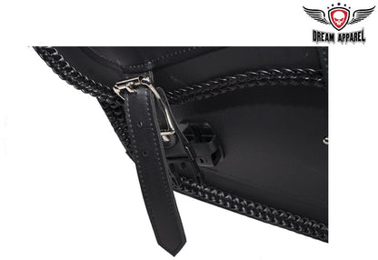 Dream Apparel Motorcycle Saddlebag With No Studs