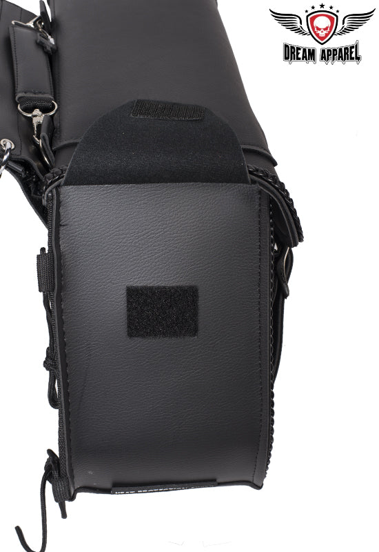 Dream Apparel Motorcycle Saddlebag With No Studs