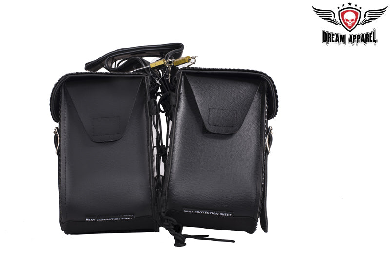 Dream Apparel Waterproof PVC Motorcycle Saddlebag with Gun Holsters