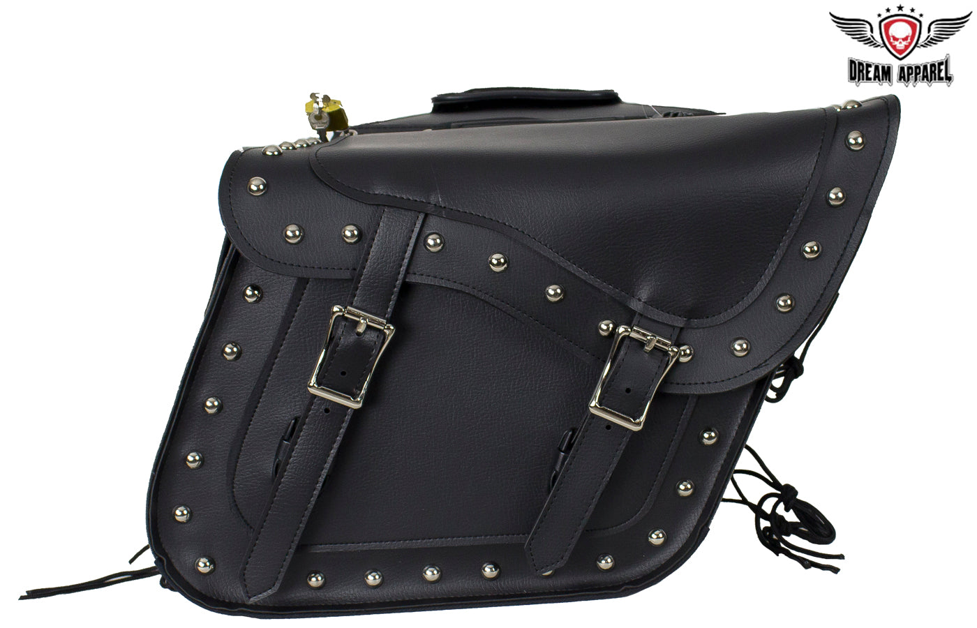 Dream Apparel Black Concealed Carry Saddlebag with Studs Gun Holster