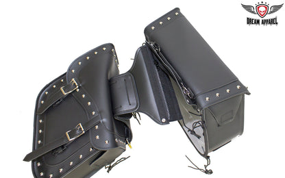 Dream Apparel Black Concealed Carry Saddlebag with Studs Gun Holster