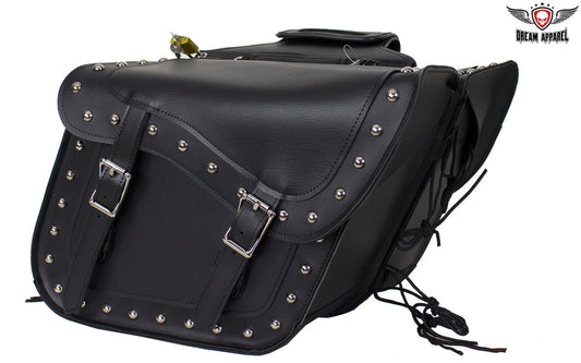 Dream Apparel Black Concealed Carry Saddlebag with Studs Gun Holster