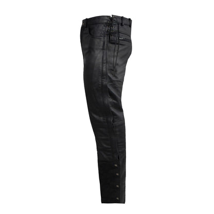 Dream Apparel Men's Leather Chaps With Side Laces