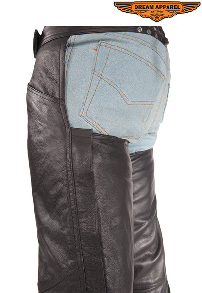 Split Cowhide Leather Chaps