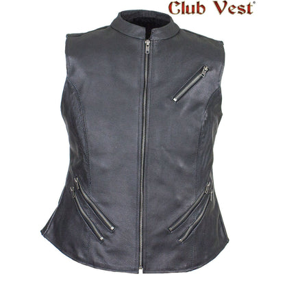 Women's Leather Gun Pocket Vest by Club Vest®