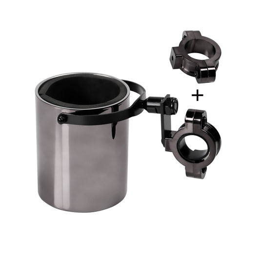 Dream Apparel Black Chrome Motorcycle Cup Holder