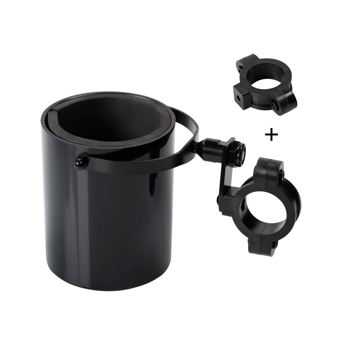 Dream Apparel Black Chrome Motorcycle Cup Holder