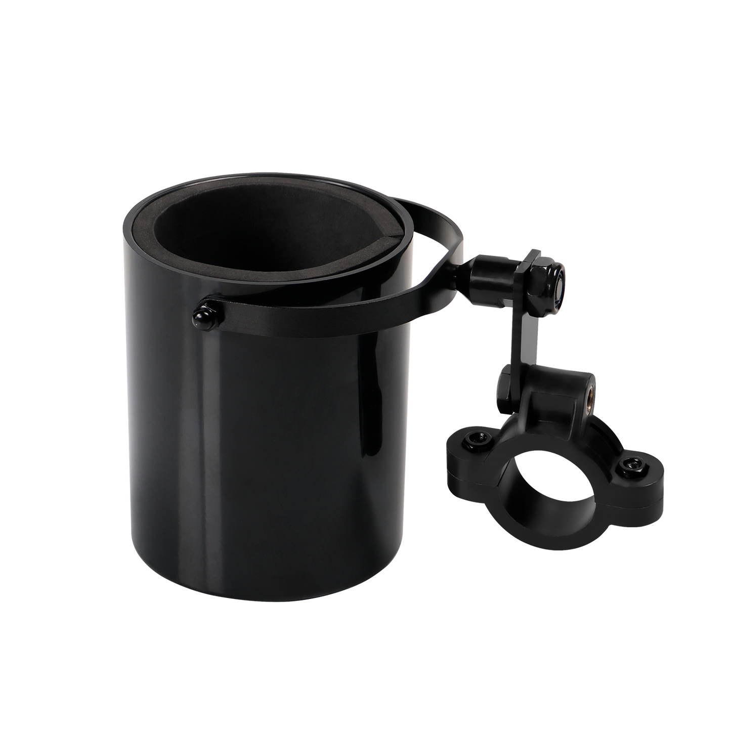 Dream Apparel Shiny Black Cup Holder