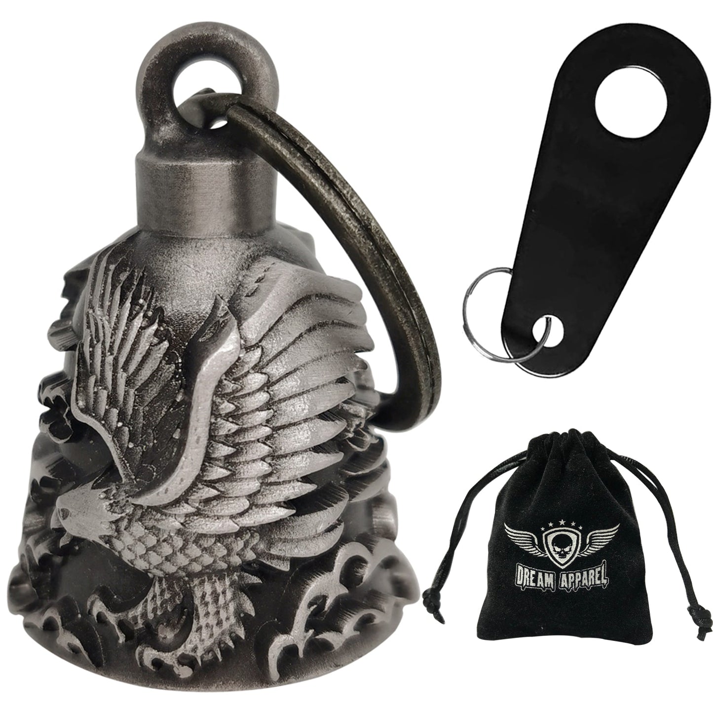 USA Flag Eagle Head Motorcycle Bell