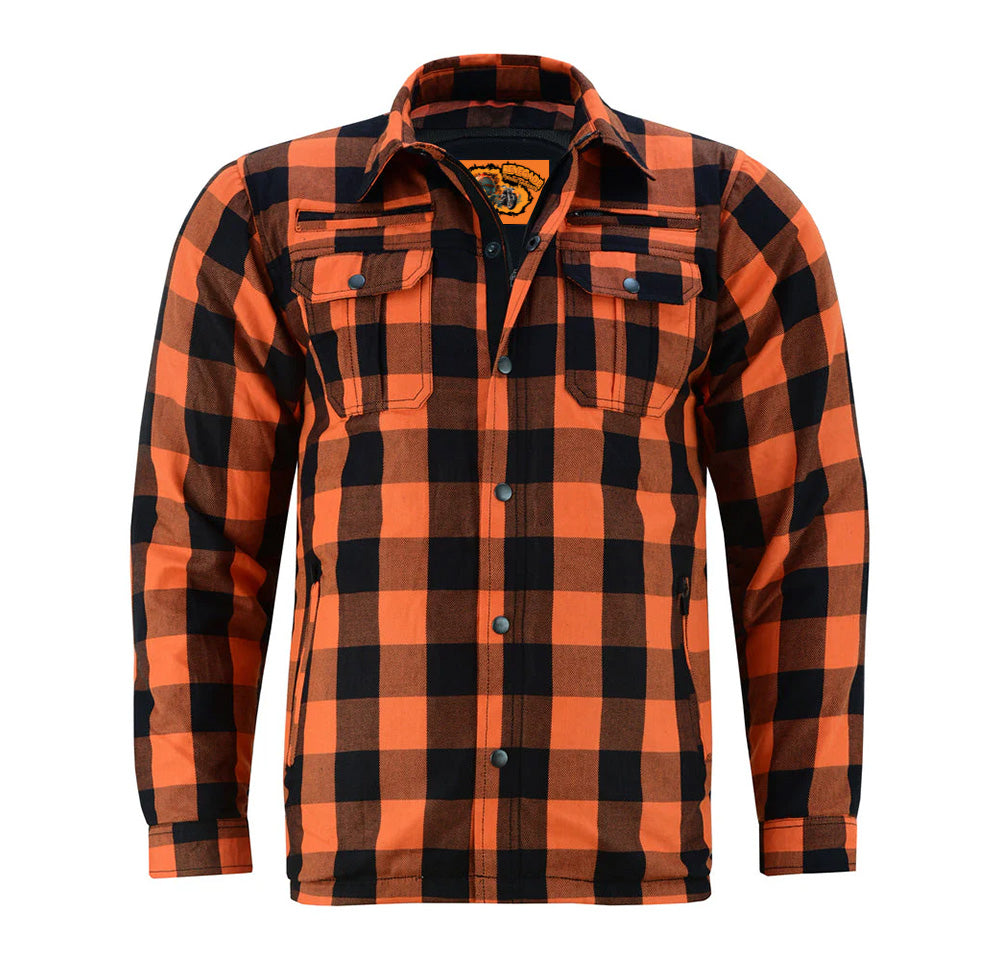 DS4675 Armored Flannel Shirt - Orange