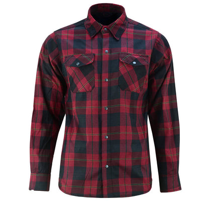 DS4682 Flannel Shirt - Red and Black