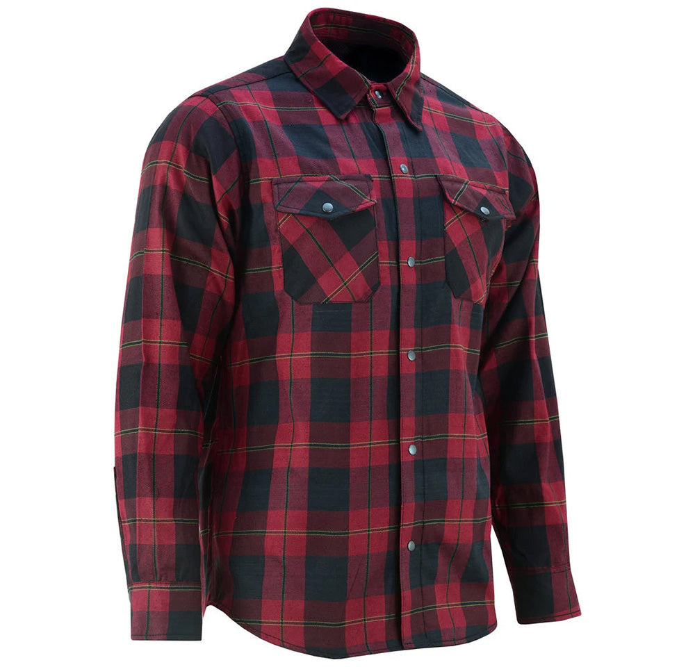 DS4682 Flannel Shirt - Red and Black