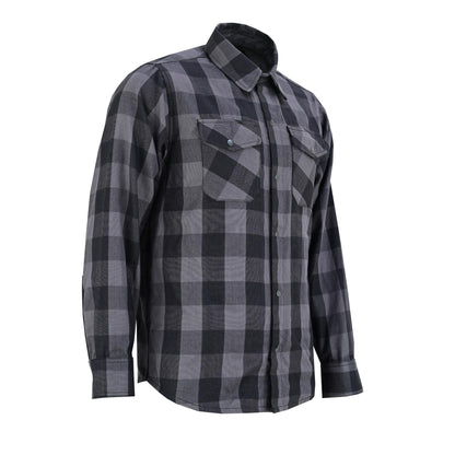 DS4685 Flannel Shirt - Gray and Black