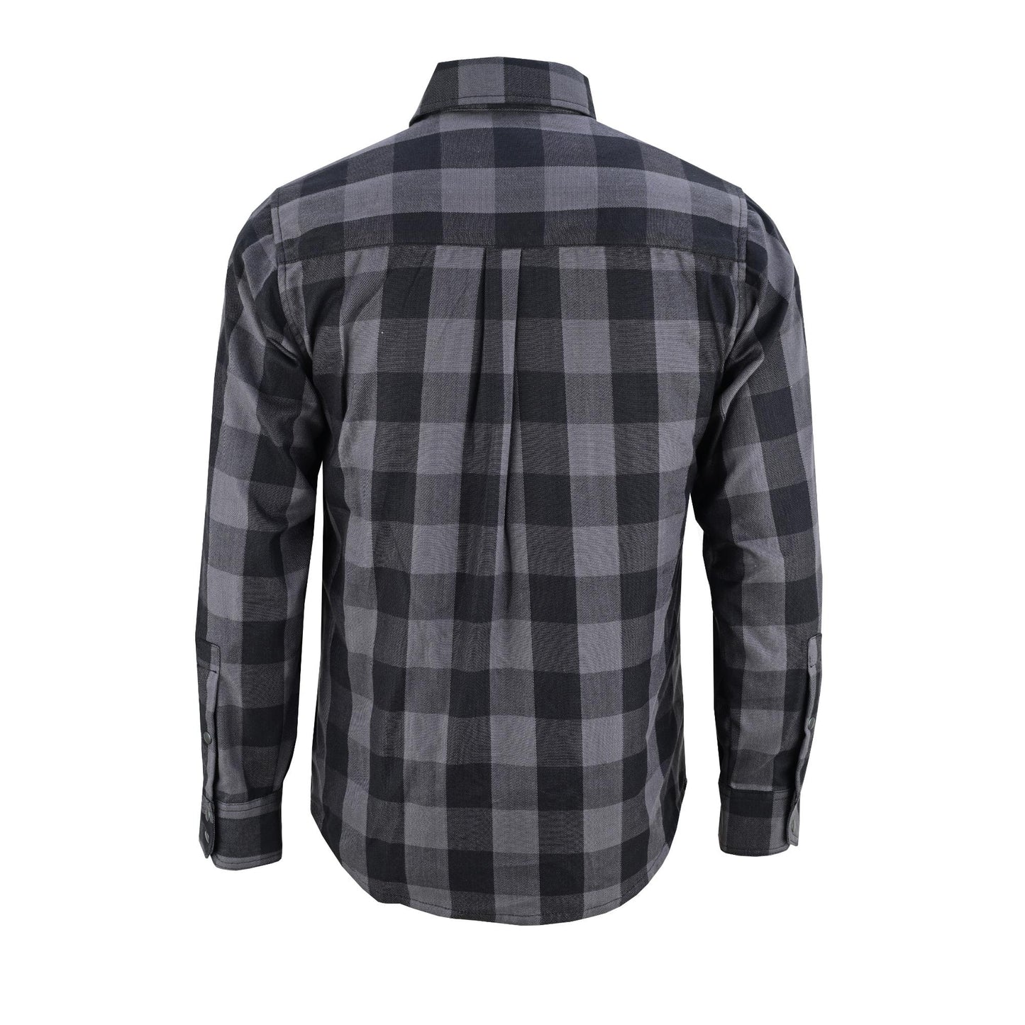 DS4685 Flannel Shirt - Gray and Black