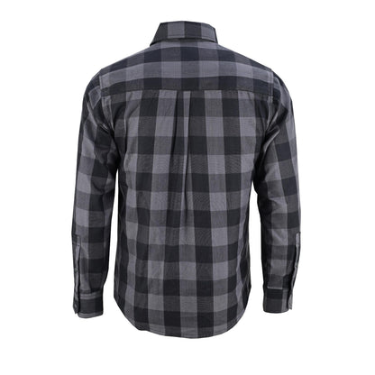 DS4685 Flannel Shirt - Gray and Black