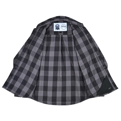 DS4685 Flannel Shirt - Gray and Black