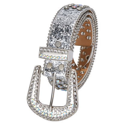 Dream Apparel Premium Strap Men Women Western Fashion Bling Bling Rhinestones Crystal Diamond Belts