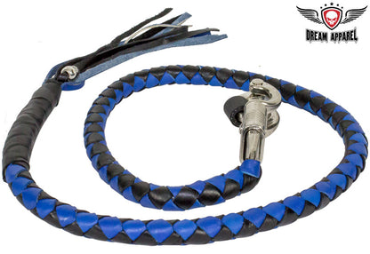 Dream Apparel Black & Blue Get Back Whip For Motorcycles