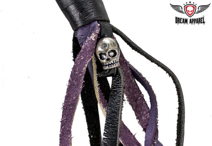 Purple & Black Get Back Whip For Motorcycles