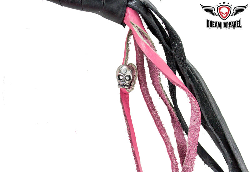 Pink & Black Get Back Whip For Motorcycles