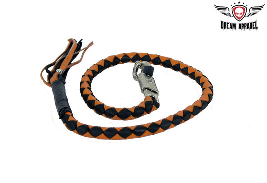 2" Orange & Black Get Back Whip for Motorcycles