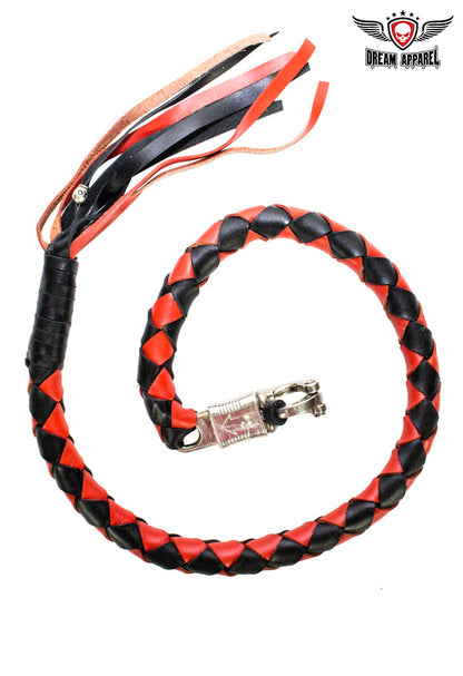 3" Black & Orange Get Back Whip for Motorcycles