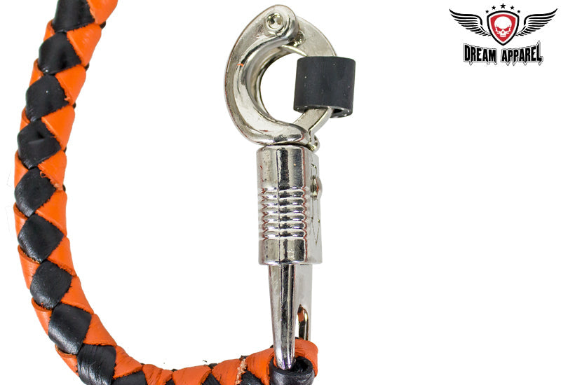 Orange & Black Get Back Whip For Motorcycles