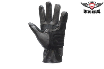 Men's Padded Top Qualirt Leather Racing Gloves