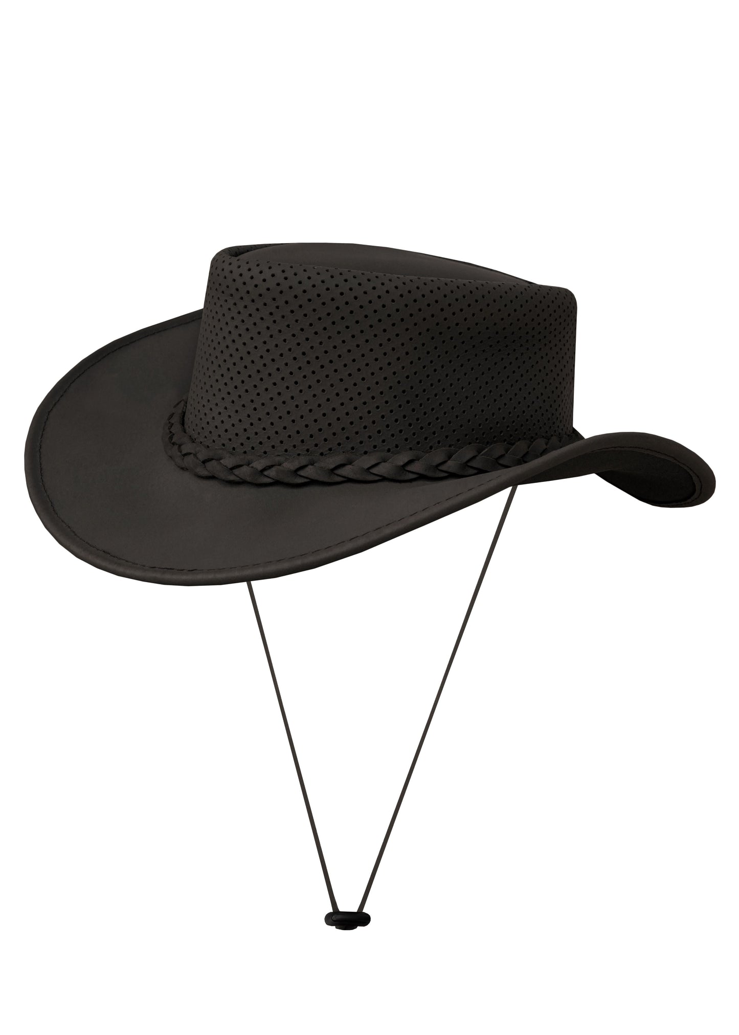 Dream Apparel Leather Cowboy Western Chocolate Brown Hat Men Women Steampunk Wide Brim Top Hat