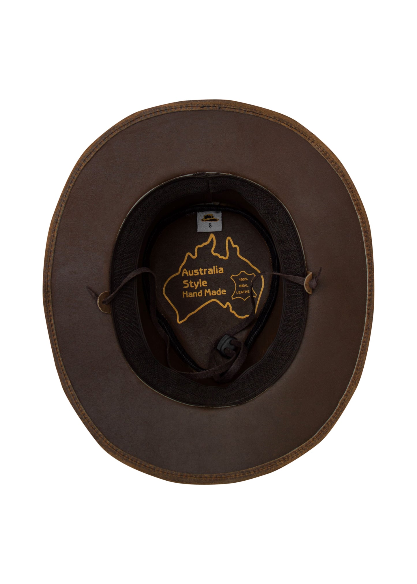 Dream Apparel Men's Brown Premium Leather Western Cowboy Hat for Halloween Deadman