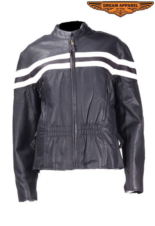 Womens Leather Racer Jacket