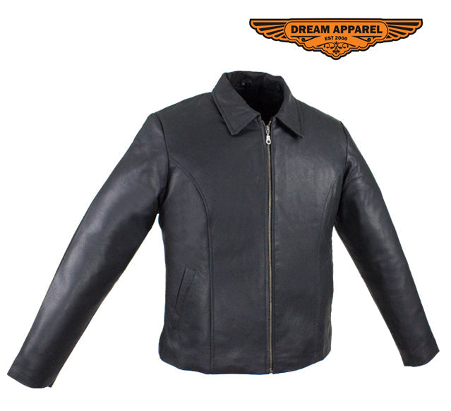 Womens Leather Jacket With Z/o Lining