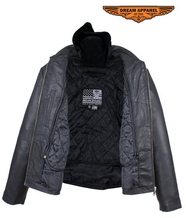 Womens Leather Jacket With Z/o Lining