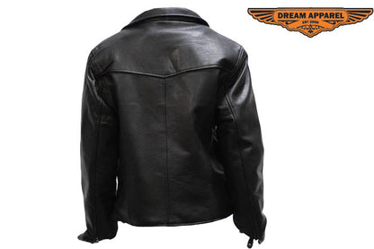 Womens Leather Motorcycle Jacket