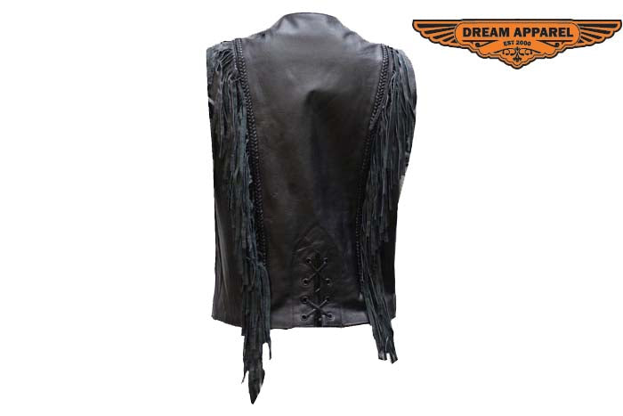 Womens Leather Vest With Lining