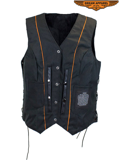 Dream Apparel Women's Concealed Pocket Vest with Side Laces