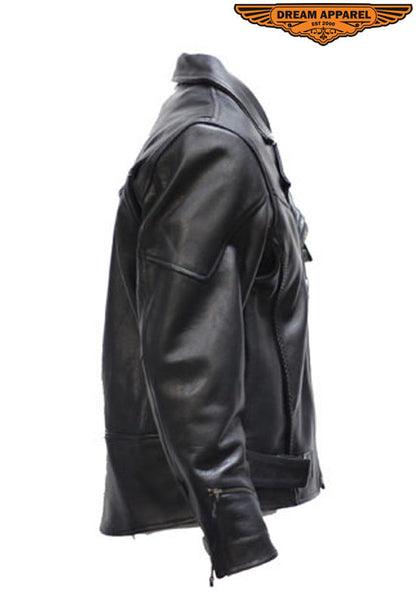 Mens Pistol Pete Motorcycle Jacket With Airvent