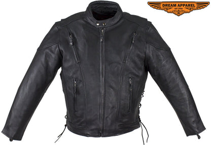 Mens Racer Jacket With Neck Warmer