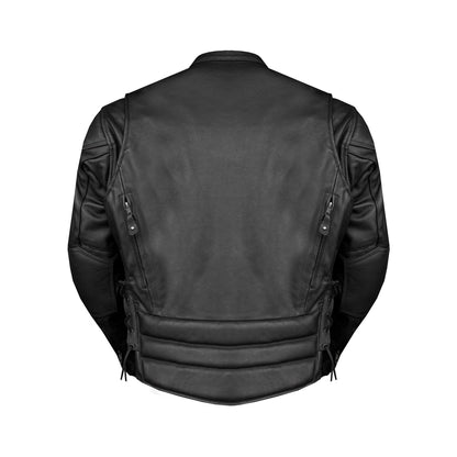 Mens Racer jacket With Zippered Cuffs