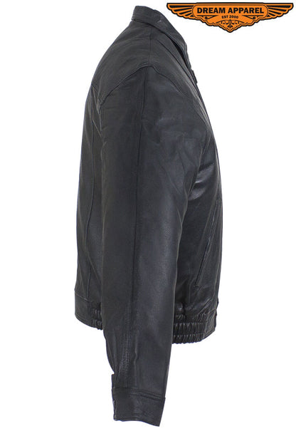 Mens Bomber Leather Jacket